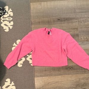 H&M Pink Crew Neck Sweater